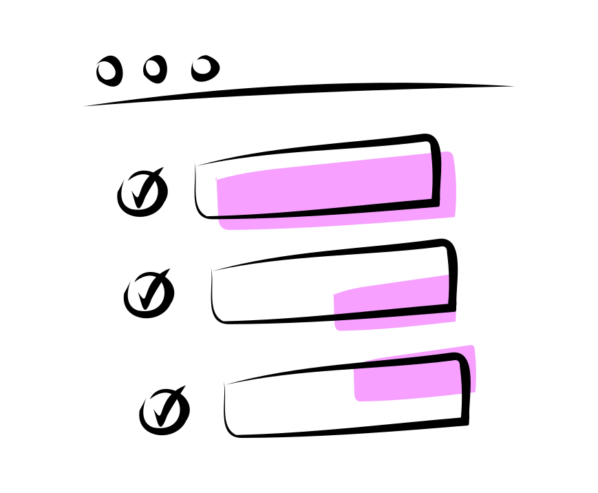 illustration of a to-do list